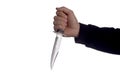 Hand with knife Royalty Free Stock Photo
