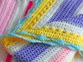 Hand knitted crochet fabric design stitches stitch