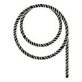 Hand lasso icon simple vector. Rodeo cord