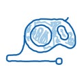 Hand Leash doodle icon hand drawn illustration