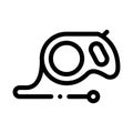 Hand Leash Icon Vector Outline Illustration