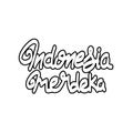 Hand lettering script indonesia merdeka design