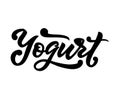 Hand lettering word Milk. Isolated. Vector
