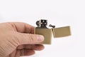 Hand with lighter Royalty Free Stock Photo