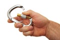 Hand and locking carabiner