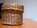 Hand-made basket Royalty Free Stock Photo