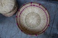 Hand Made Baskets in the Market of Almora Royalty Free Stock Photo