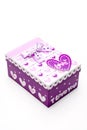 Hand-made beautiful purple gift box