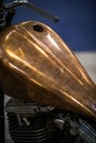 Hand made brass motorcycle tank