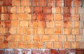 Hand made brick wall, abstract background texture. Royalty Free Stock Photo