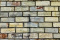 Hand Made Bricks in Old Wall, Background Pattern Royalty Free Stock Photo