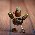 Hand-made chestnut figure