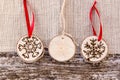 Hand-made christmas ornament decoration Royalty Free Stock Photo
