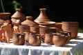 Hand made clay pots