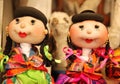 Hand made dolls for sale Royalty Free Stock Photo