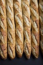 Full Frame Shot Of Baguettes close up Royalty Free Stock Photo