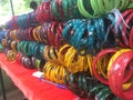 Hand made glass bangles natural colour