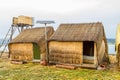 Hand made houses in Uros, Peru, South America.