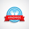 Hand Made Label Royalty Free Stock Photo