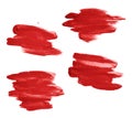 Hand made oil paint brush stroke Royalty Free Stock Photo