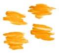 Hand made oil paint brush stroke Royalty Free Stock Photo