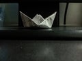 Hand made paper boat for kid Royalty Free Stock Photo