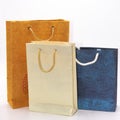 Hand made Paper Carry bags of various sizes and colors Royalty Free Stock Photo