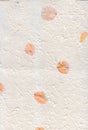 Hand made paper, marigold petals background Royalty Free Stock Photo