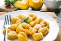 Hand made potato gnocchi Royalty Free Stock Photo