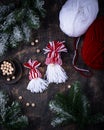 Hand made Scandinavian nisse or Santa Claus Royalty Free Stock Photo