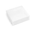 Hand made soap bar in paper package on white background Royalty Free Stock Photo