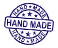 Hand Made Stamp Shows Original Handmade Artwork Royalty Free Stock Photo