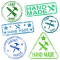 Hand Made Stamps Royalty Free Stock Photo