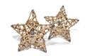 Hand made straw stars as christmas decoration