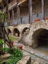 Hand Made Terracotta Urns Under Stone Arches, Greece Royalty Free Stock Photo