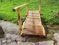 Hand made wooden bridge