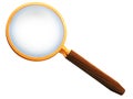 Hand magnifier Royalty Free Stock Photo