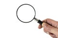 Hand With Magnifying Glass