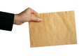 Hand with mail Royalty Free Stock Photo