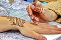 Making Mehndi Tattoo