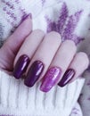 hand manicure sweater, stylish winter elegance glamour