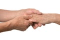 Hand massage closeup Royalty Free Stock Photo