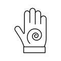 Hand massage Isolated Vector icon which can easily modify or edit Royalty Free Stock Photo