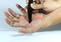 Hand Massage Using Tool from Buffaloo Horns