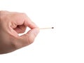 Hand, match Royalty Free Stock Photo