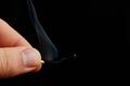 Matchstick isolated on black background Royalty Free Stock Photo