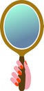 Hand mirror Royalty Free Stock Photo