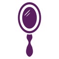 Hand mirror. Vector illustration decorative background design Royalty Free Stock Photo