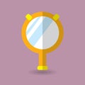 hand mirror. Vector illustration decorative design Royalty Free Stock Photo