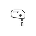 Hand mixer line icon